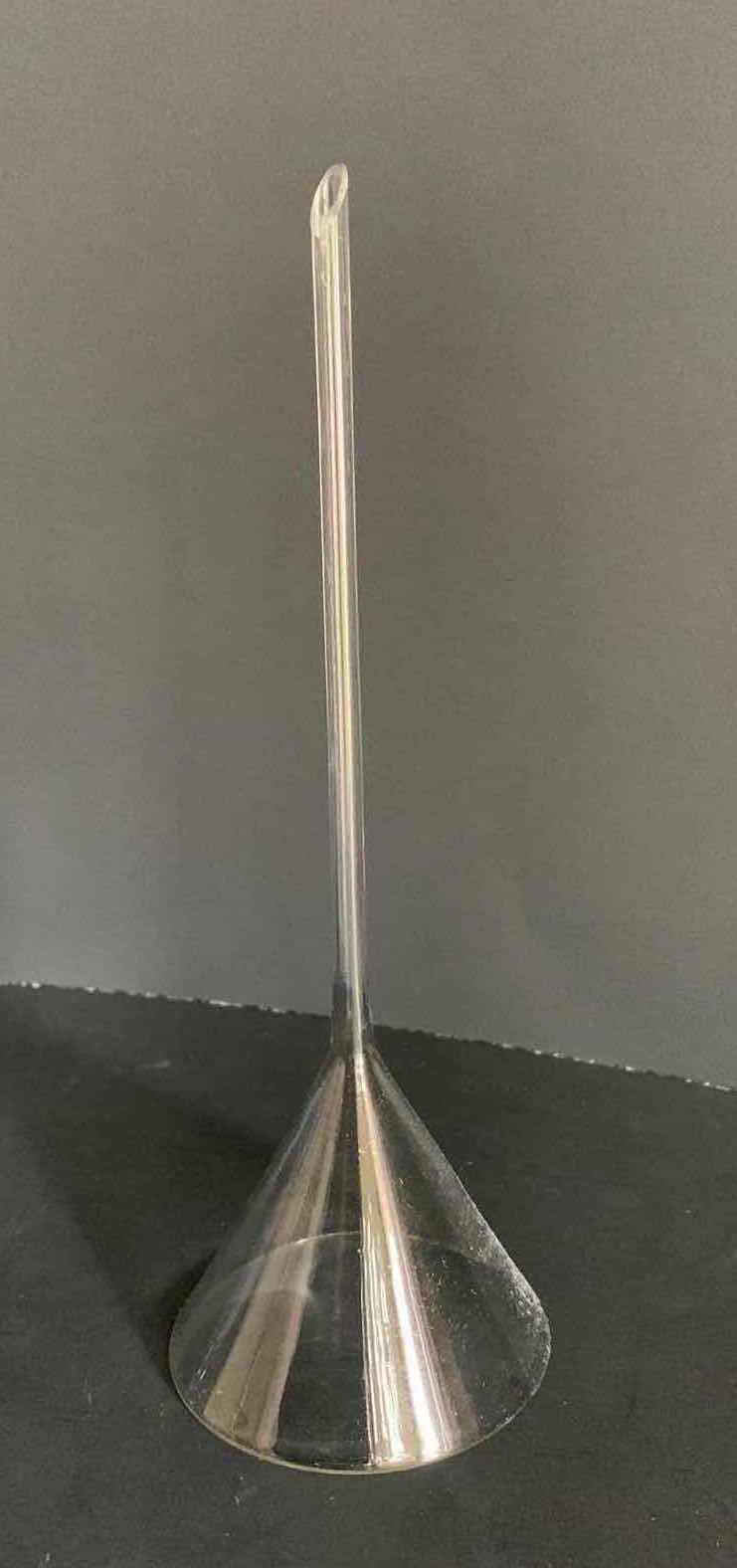 Photo 1 of GLASS WINE FUNNEL, 5 GLASS STIR STICKS, 1 CORDIAL GLASS AND 1 COCKTAIL GLASS