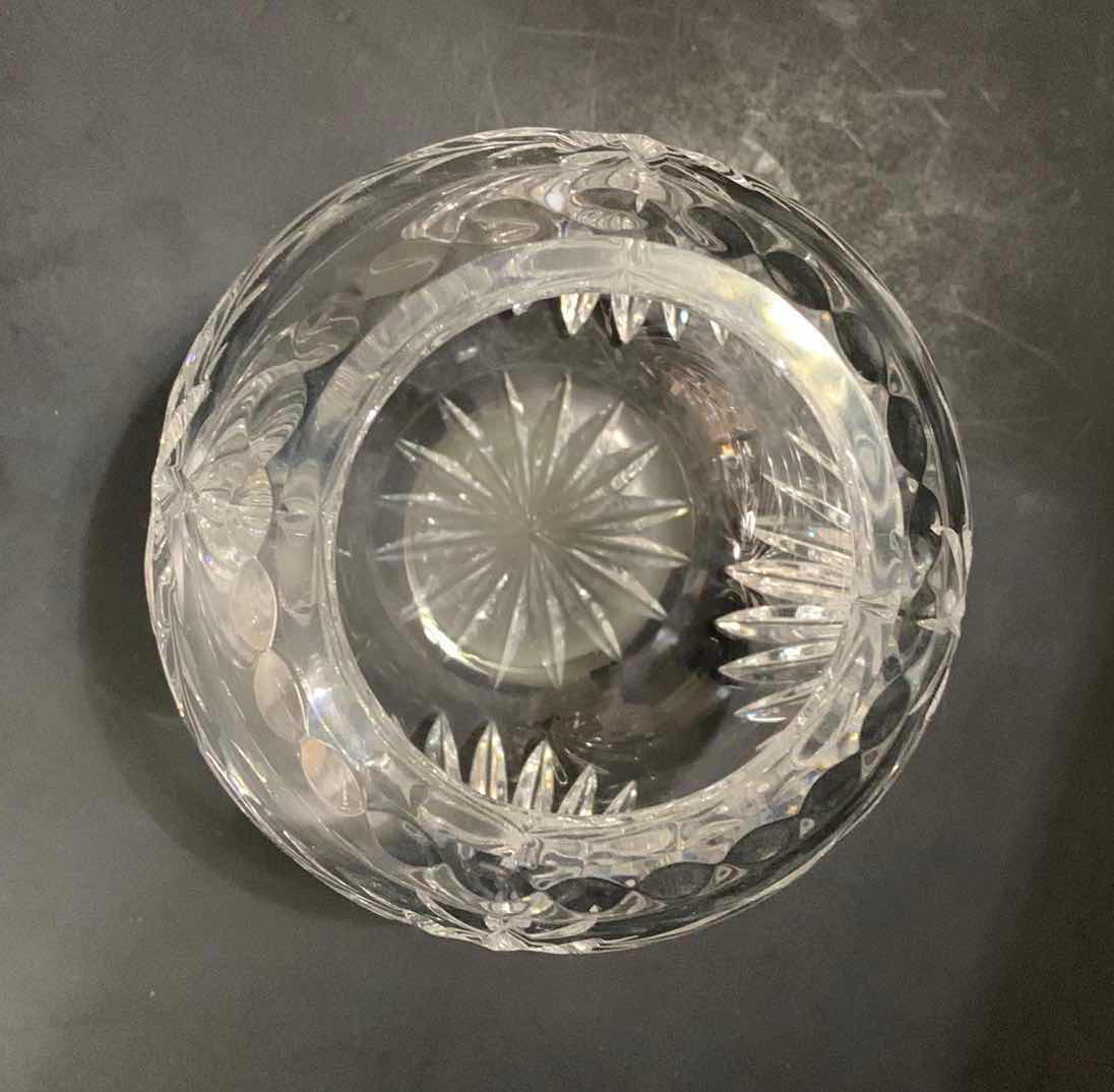 Photo 1 of PINWHEEL CRYSTAL ROSE BOWL