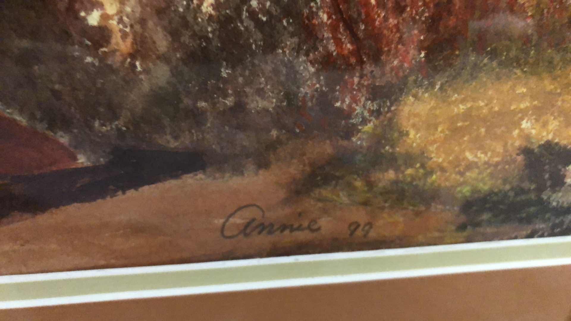 Photo 1 of ORIGINAL SIGNED WATERCOLOR AND PENCIL PAINTING “JESUS AND FOLLOWERS” 29” X 22”