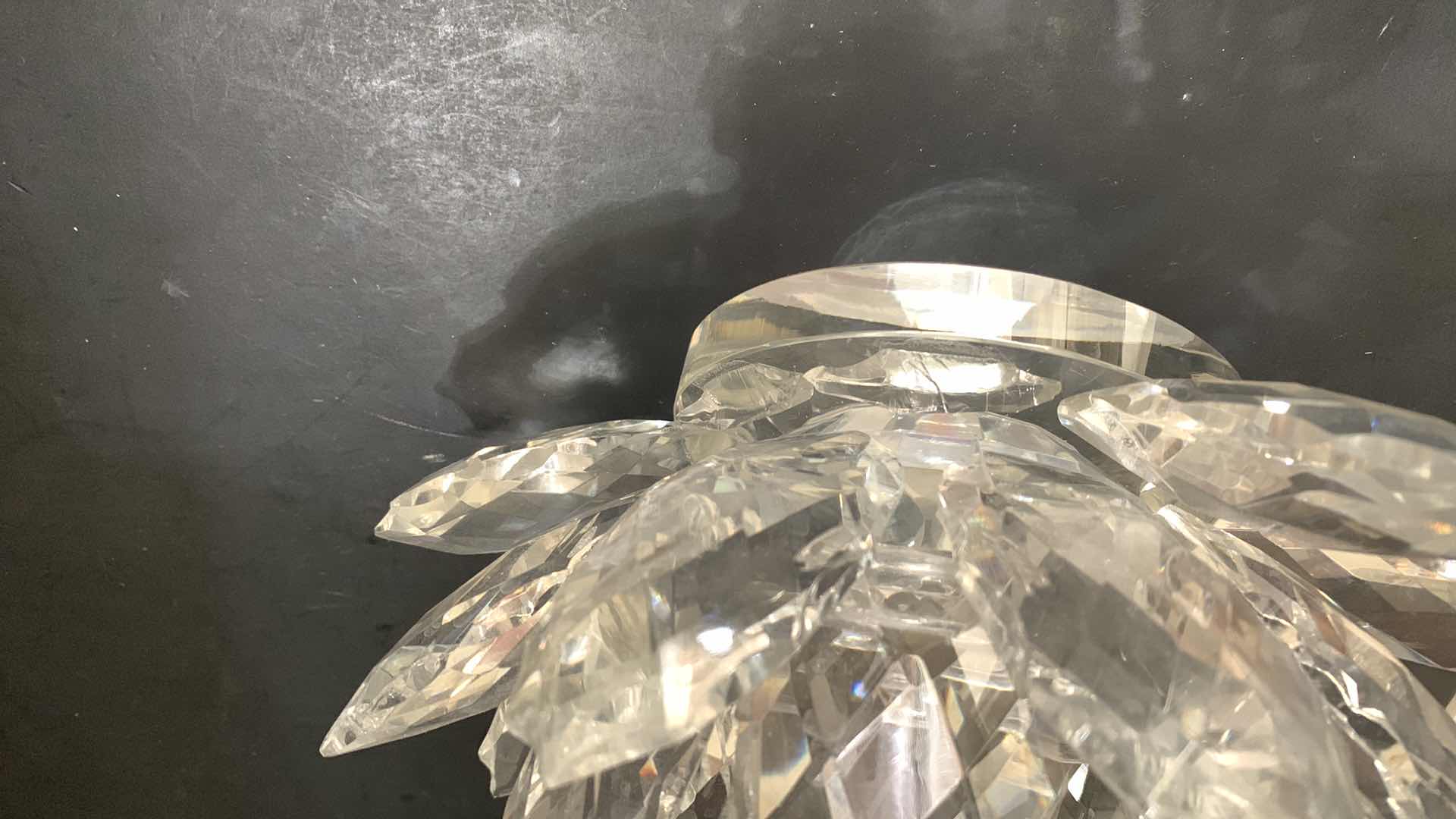 Photo 1 of SHANNON CRYSTAL LOTUS CANDLE HOLDER