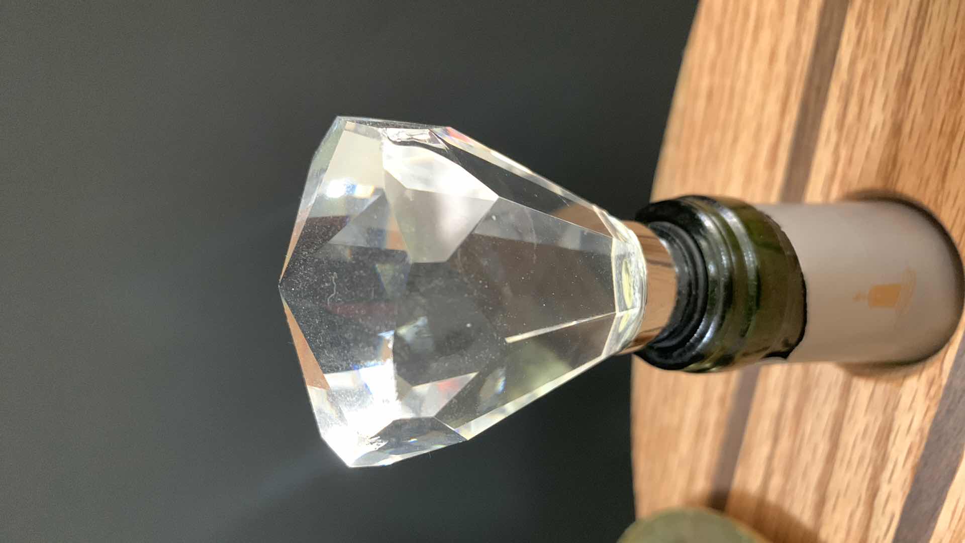 Photo 1 of WINE BOTTLE AND GLASS DISPLAY