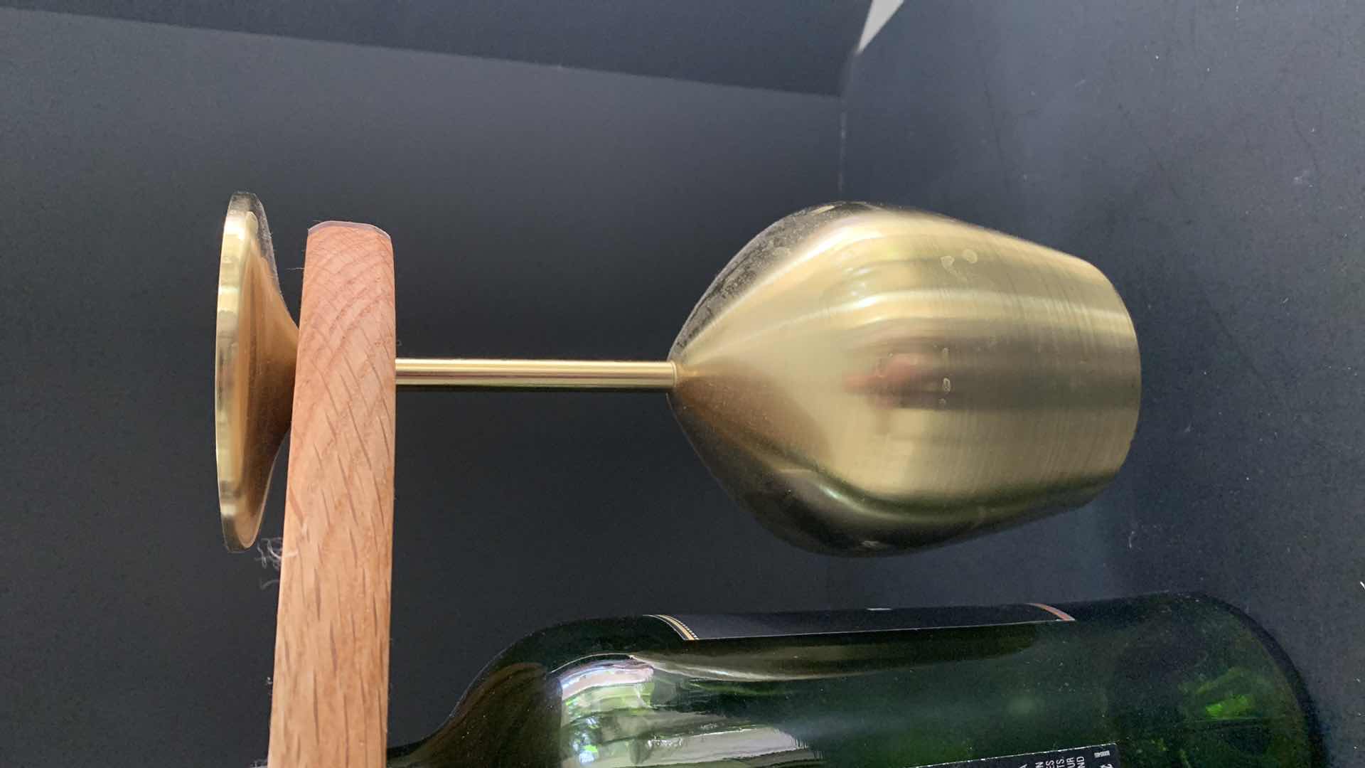 Photo 1 of WINE BOTTLE AND GLASS DISPLAY