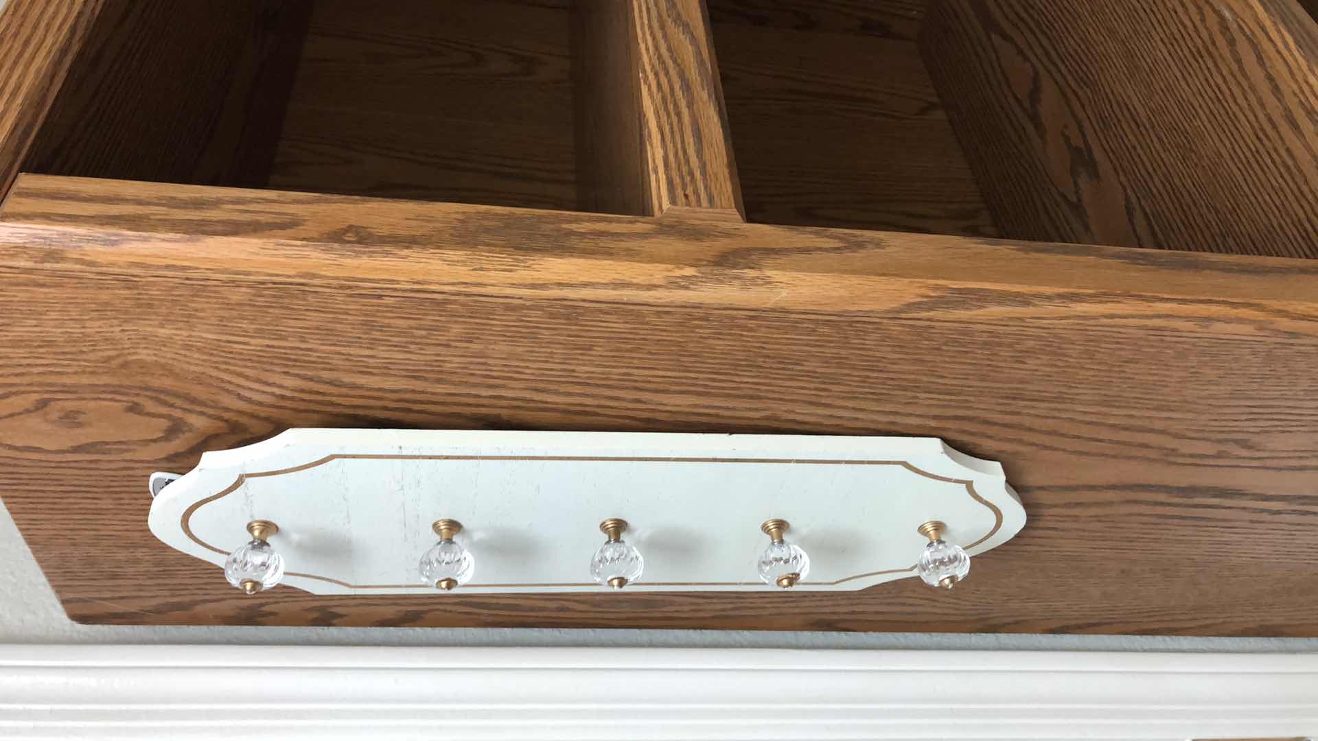 Photo 1 of WOODEN SHELVING UNIT