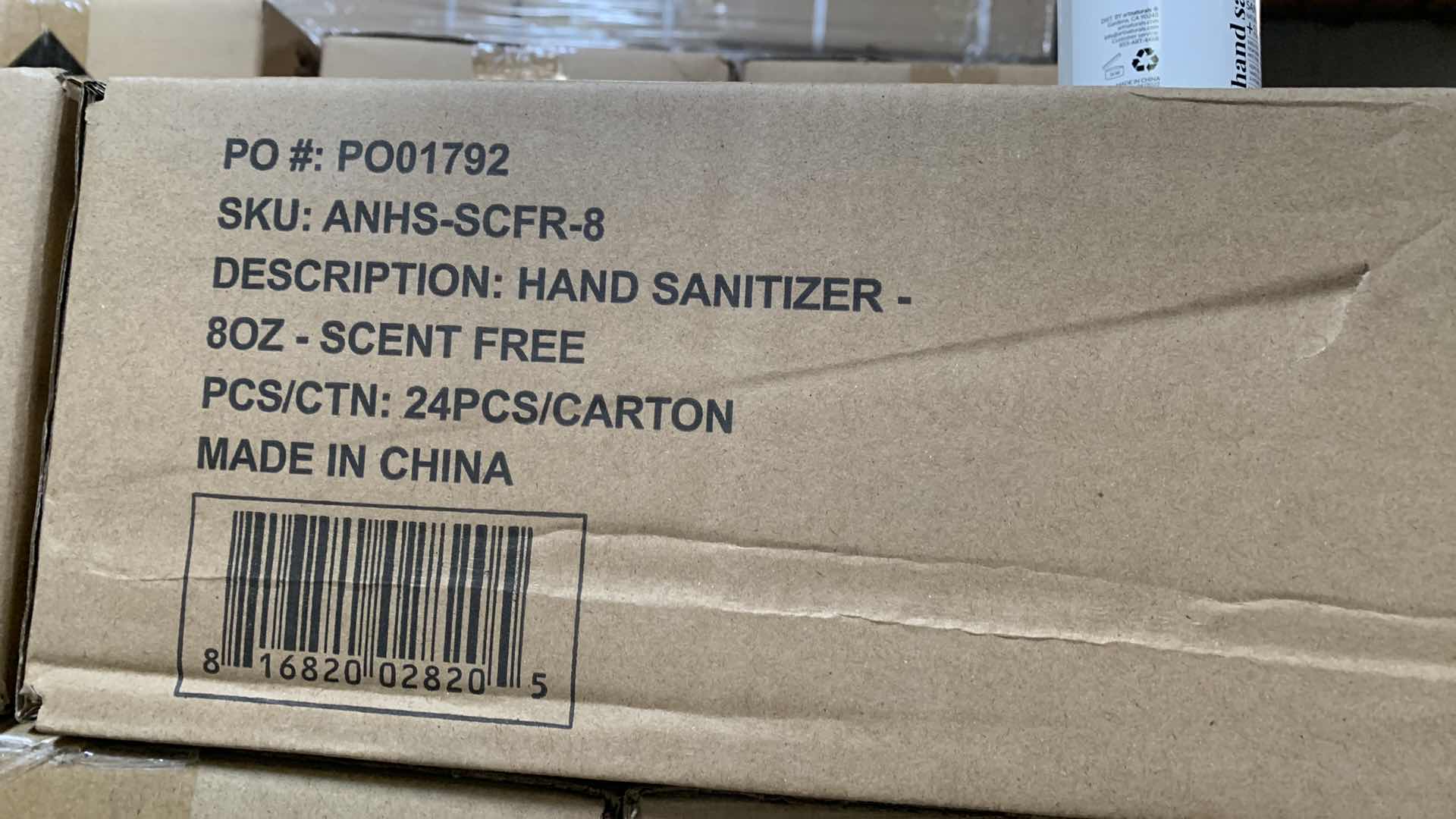 Photo 1 of 24-ART NATURALS SCENT FREE HAND SANITIZER 8 OZ