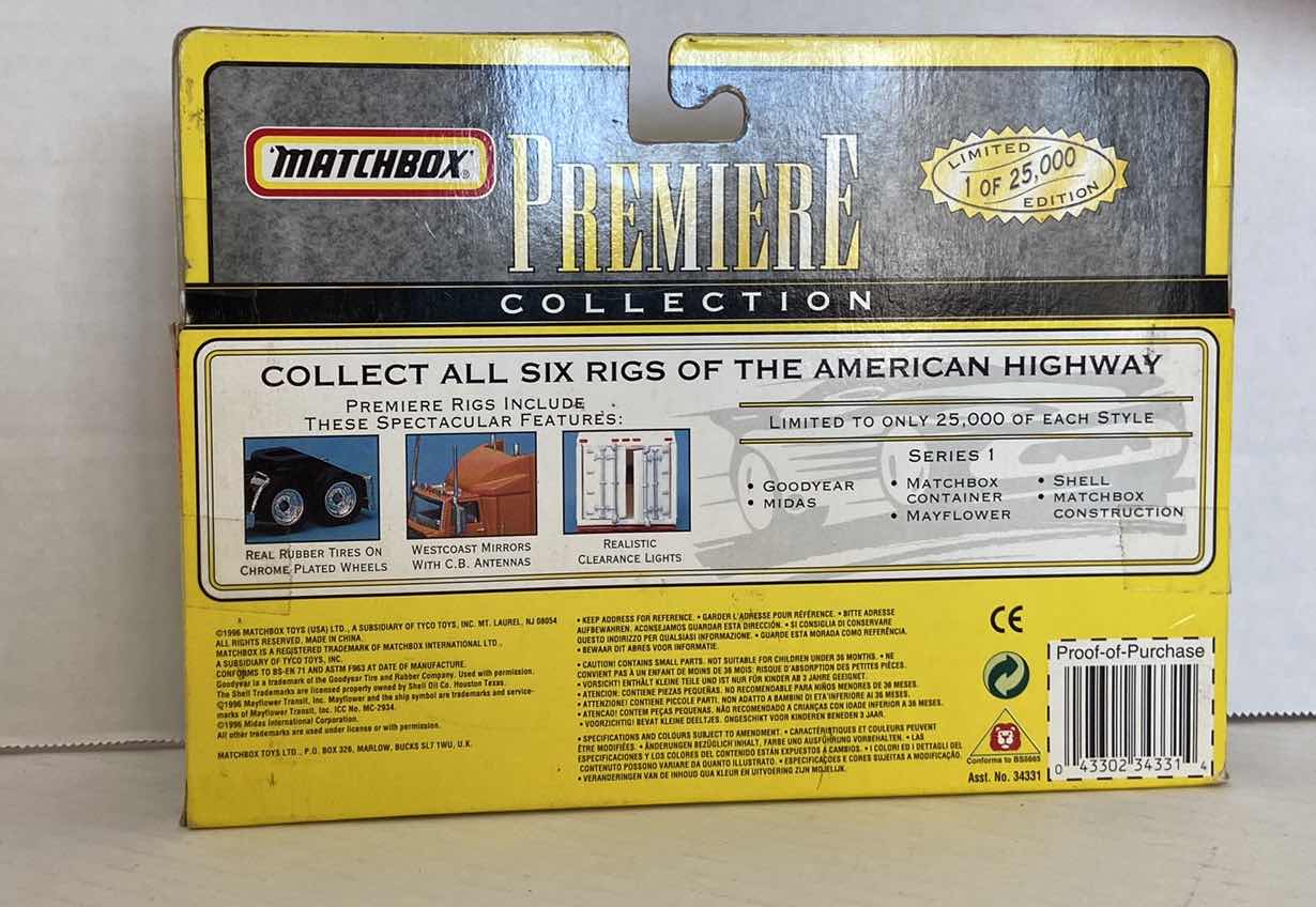 Photo 1 of MATCHBOX ~ PREMIER COLLECTION MIDAS AUTO SUSYEM RIGS 1 LE 25,000
