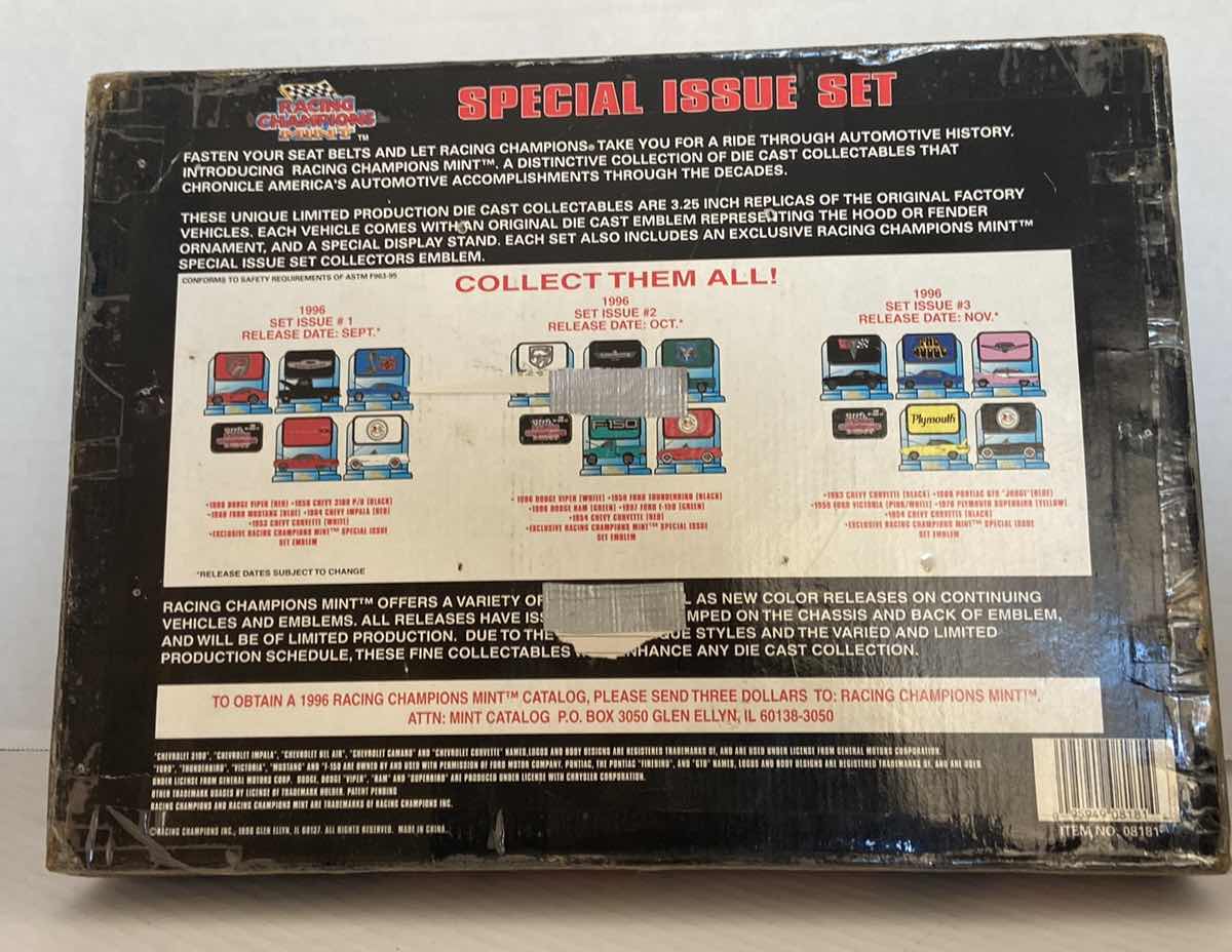 Photo 1 of 1996 RACING CHAMPIONS MINT SPECIAL ISSUE SET #3 DIECAST 5 CAR SET