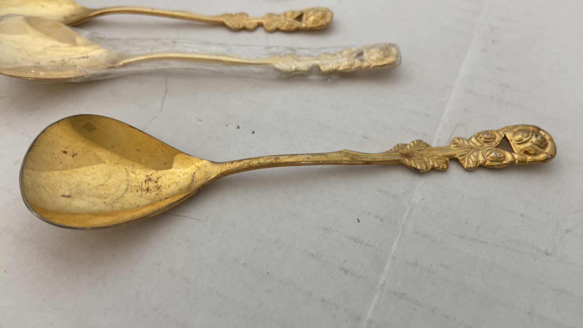 Photo 1 of GOLD EGYPTIAN SOUVRNUR SPOON VINTAGE