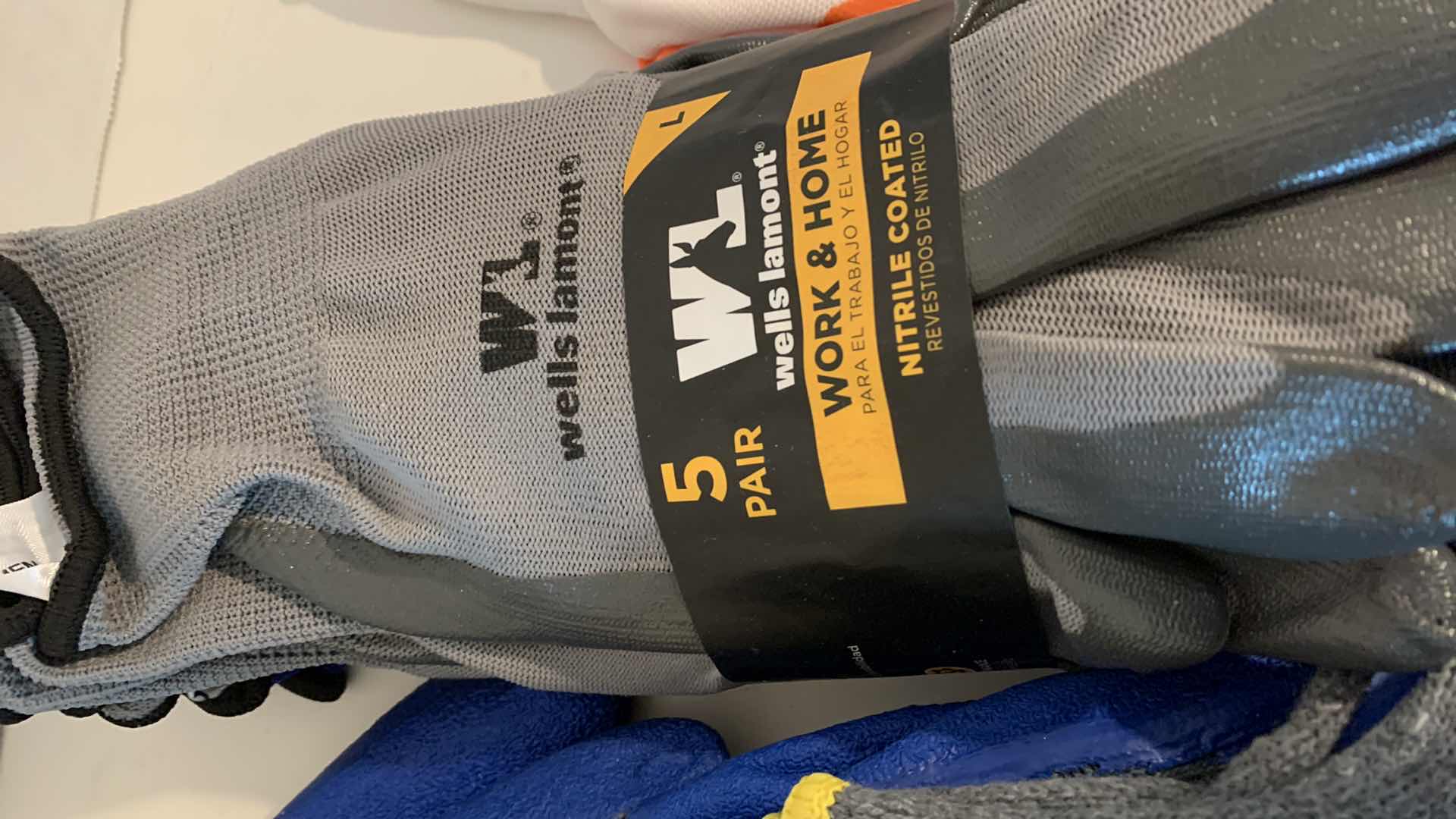 Photo 1 of 14-PAIRS OF WORK GLOVES SIZE L