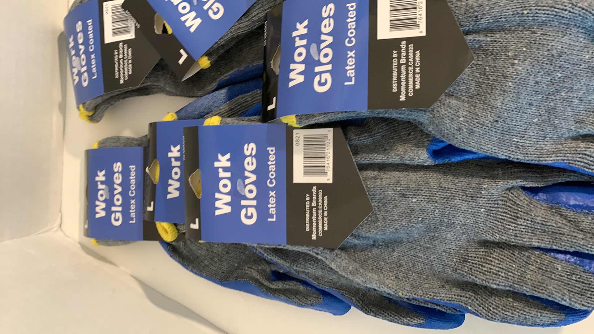 Photo 1 of 14-PAIRS OF WORK GLOVES SIZE L