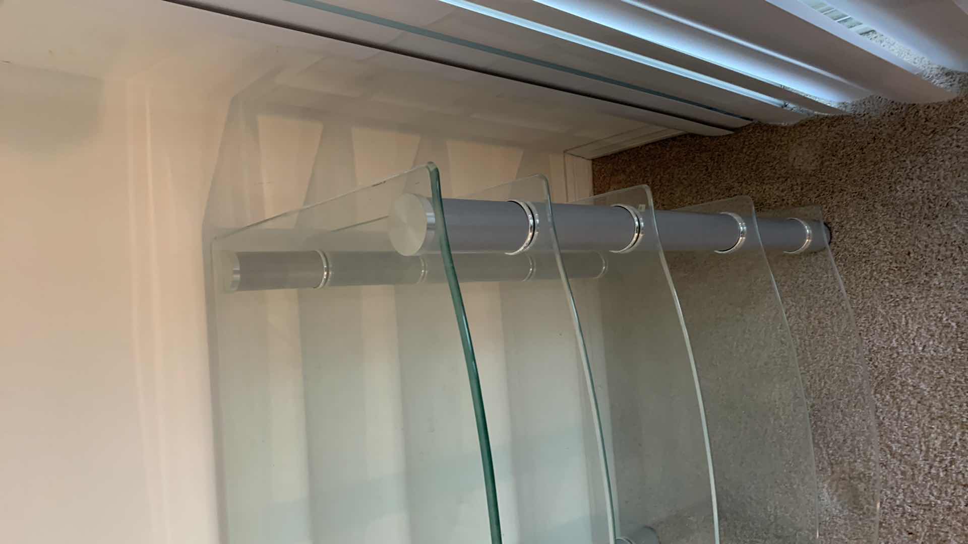 Photo 1 of 5-SHELF TEMPERED GLASS STEREO STAND 26” X 20” H 30”