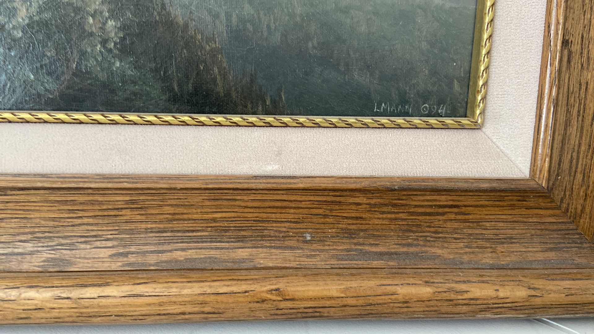 Photo 1 of LANDSCAPE OIL PAINTING L MANN 094  
20” X 17”