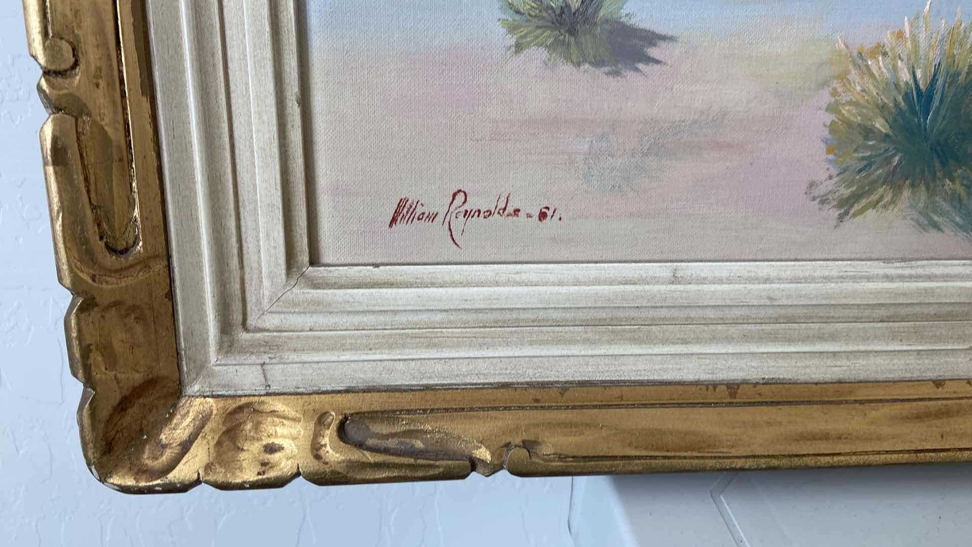 Photo 1 of LANDSCAPE OIL PAINTING WILLIAMS REYNOLDS 33” X 27”