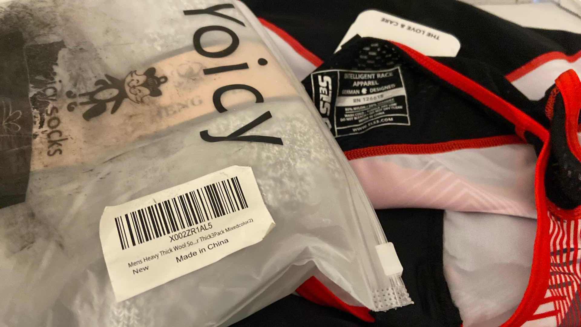 Photo 1 of BICYCLE RACING SHIRT AND MENS SOCKS