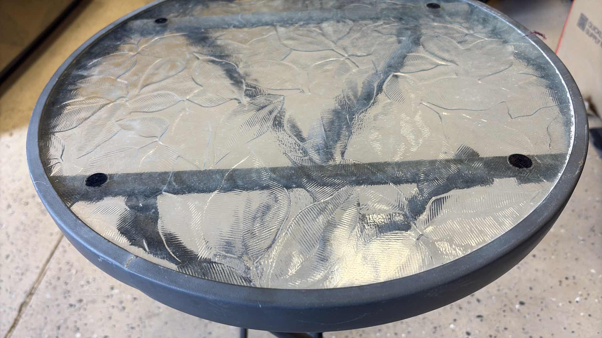 Photo 1 of FOLDABLE GLASS OUTDOOR TABLE  H19”