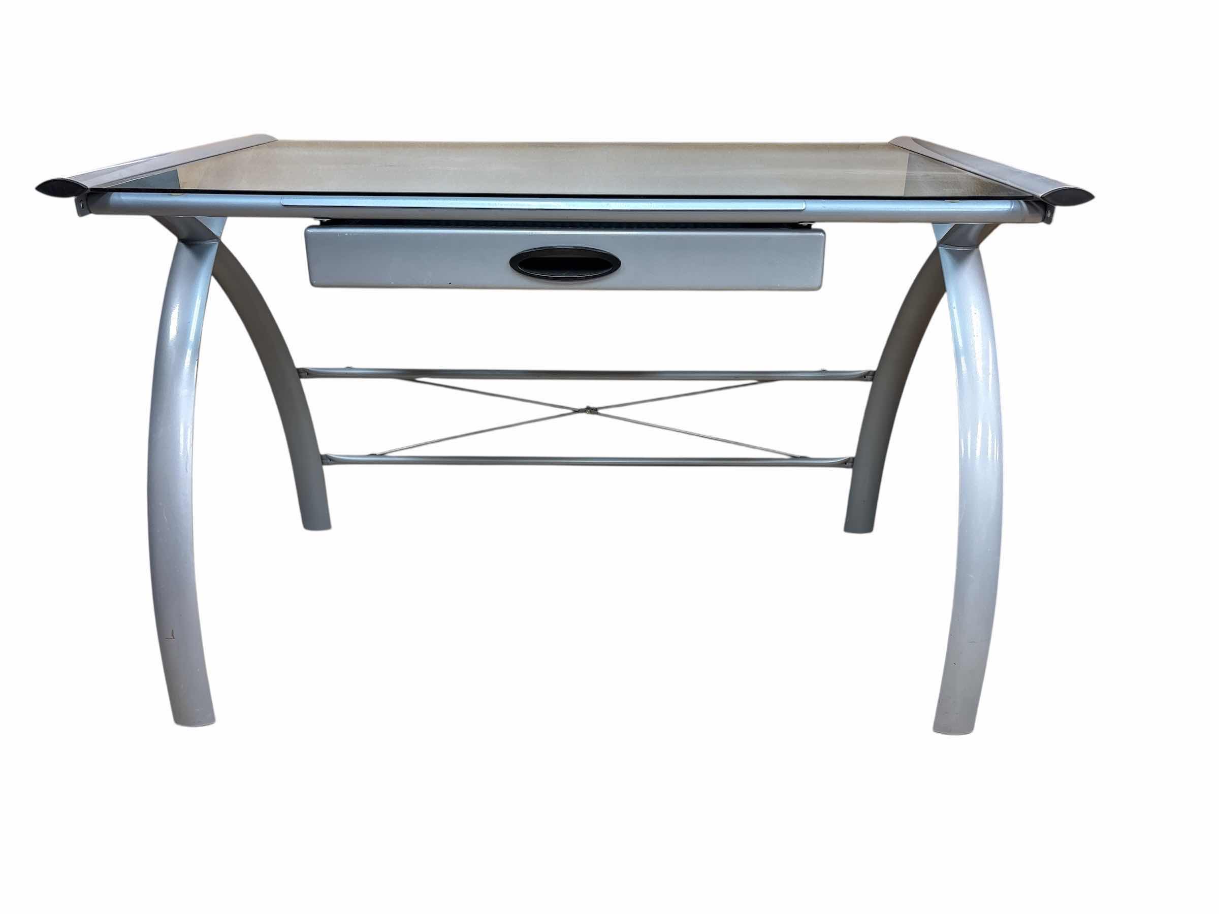 Photo 1 of GLASS TABLE DESK 45”X24”XH29”