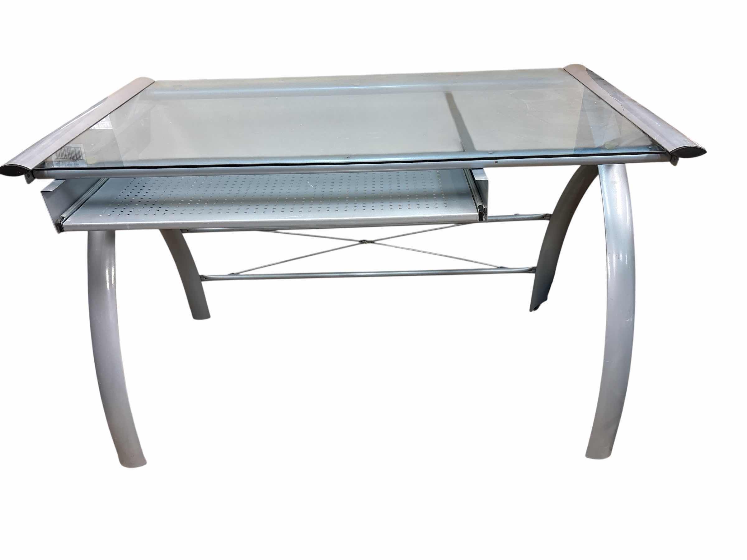 Photo 1 of GLASS TABLE DESK 45”X24”XH29”