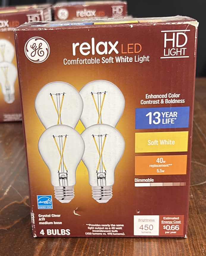 Photo 1 of LOT OF RELAX LED LIGHT BULBS