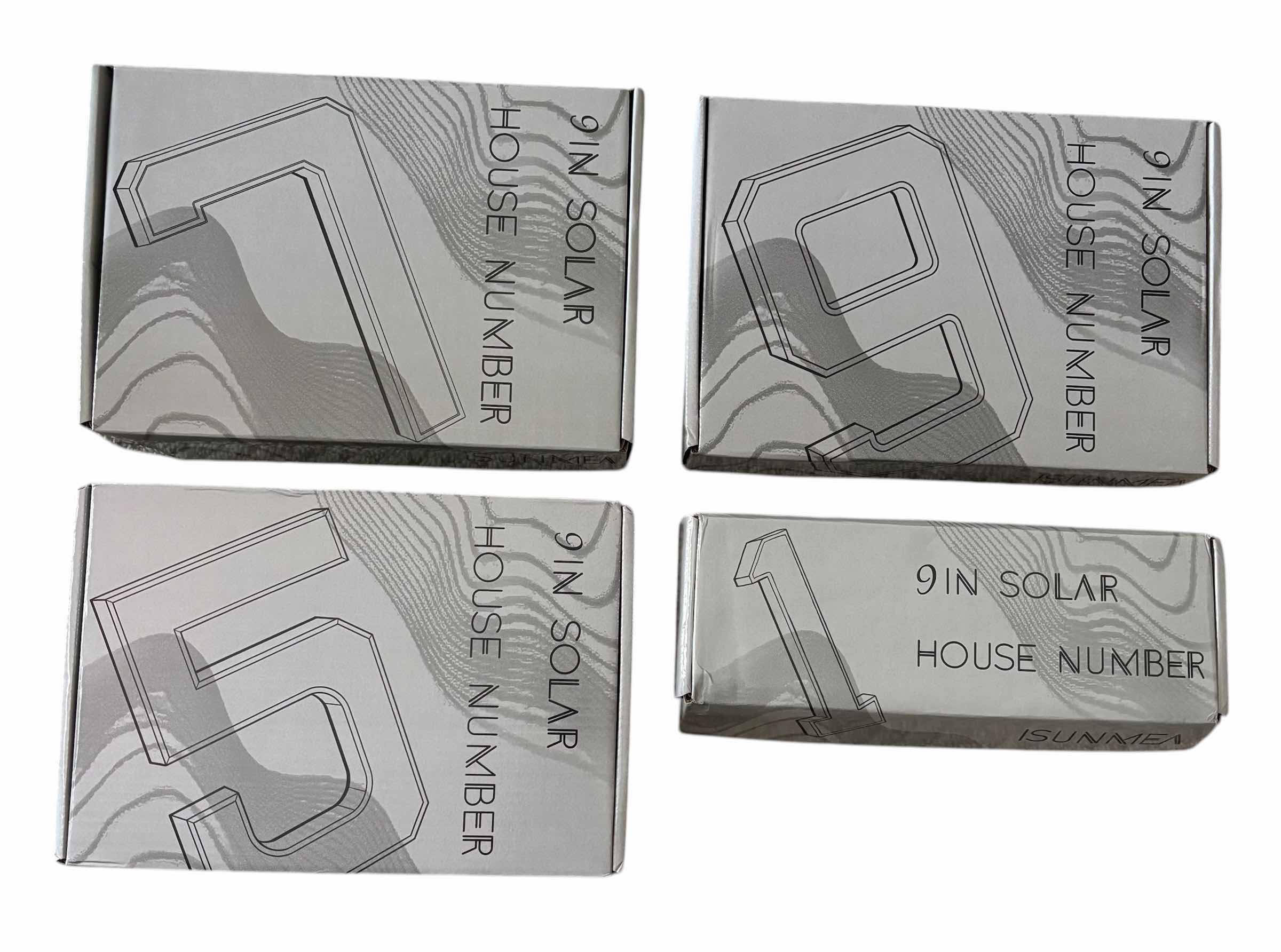 Photo 1 of 9” SOLAR HOUSE NUMBERS: 7, 9, 5 & 1