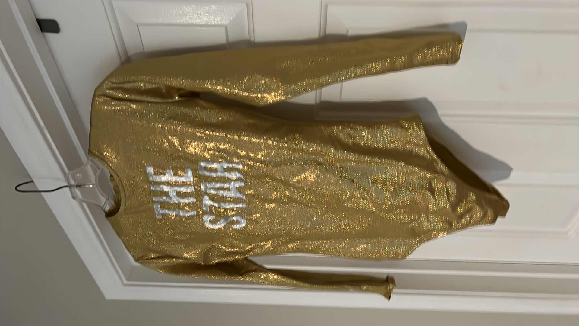 Photo 1 of WOMENS GOLD GLITTER “THE STAR” BODYSUIT SIZE SMALL