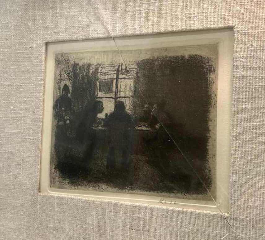 Photo 1 of VINTAGE FRAMED “THE TAVERN EXCHANGE” ARTWORK SIGNED 19“ x 15“