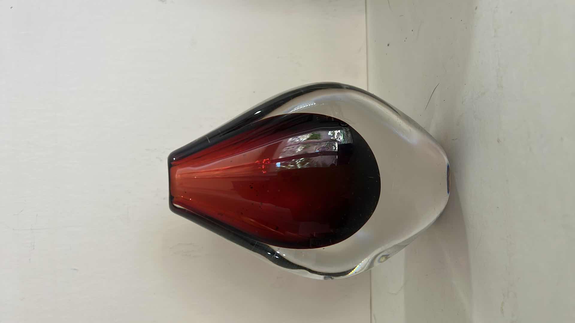 Photo 1 of HAND BLOWN ART GLASS VASE H5.5”