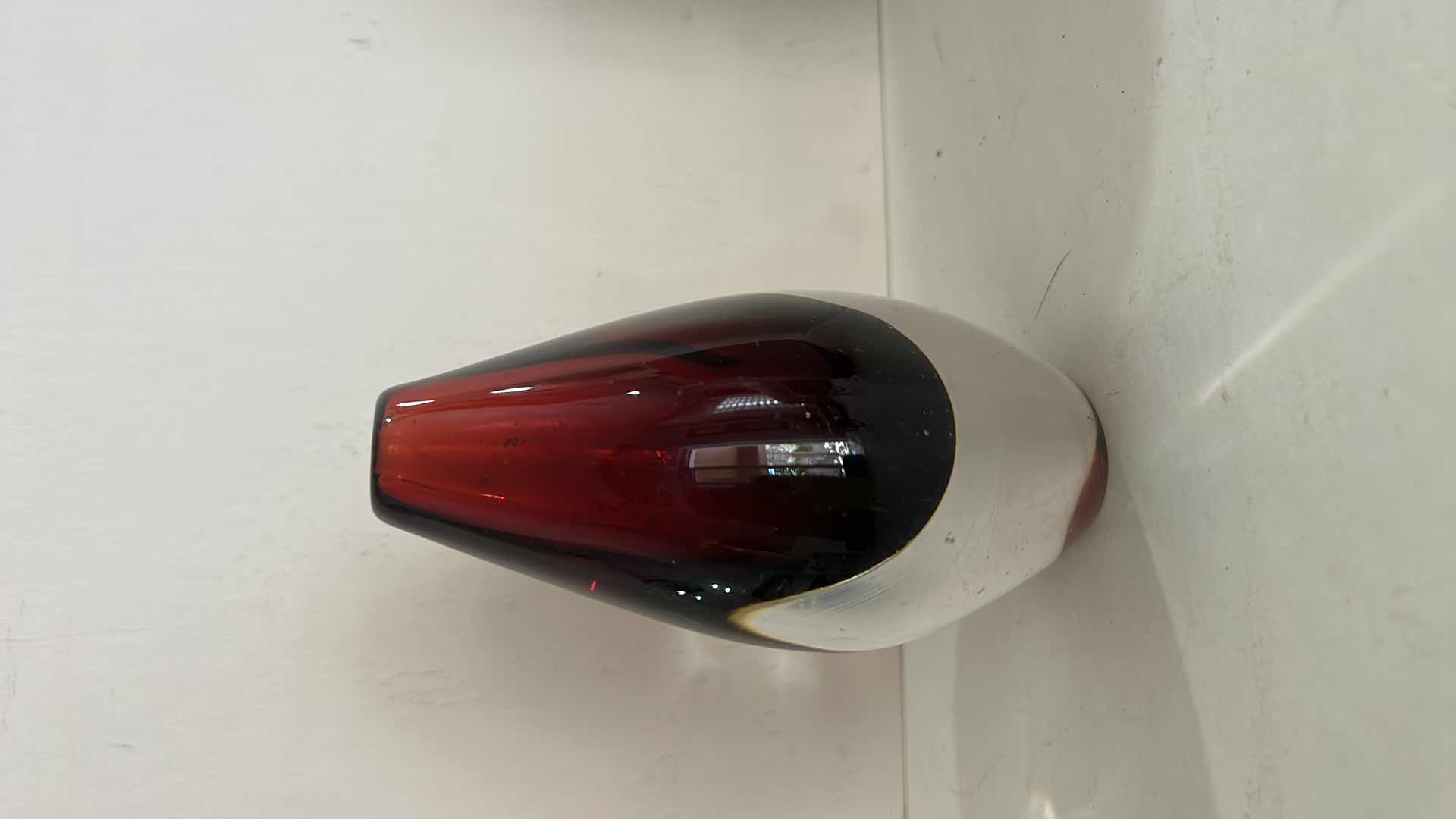 Photo 1 of HAND BLOWN ART GLASS VASE H5.5”