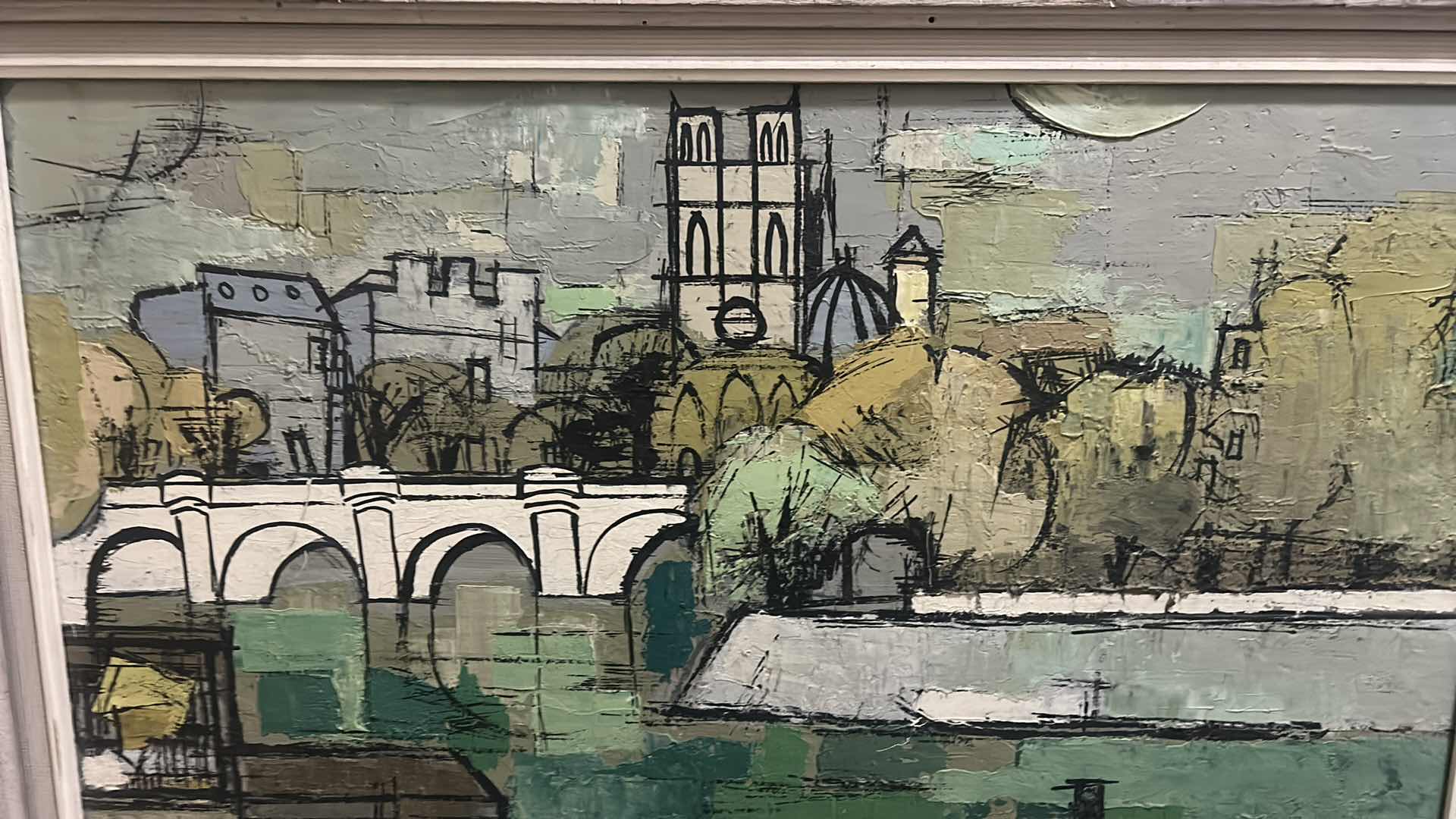 Photo 1 of FRAMED TEXTURED CANVAS SIGNED ARTWORK 36 1/2” x 29 1/4”