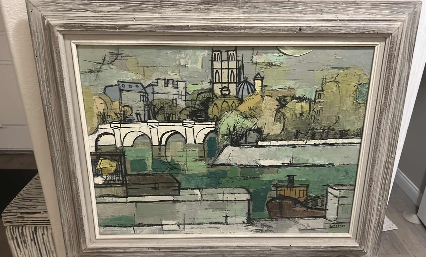 Photo 1 of FRAMED TEXTURED CANVAS SIGNED ARTWORK 36 1/2” x 29 1/4”