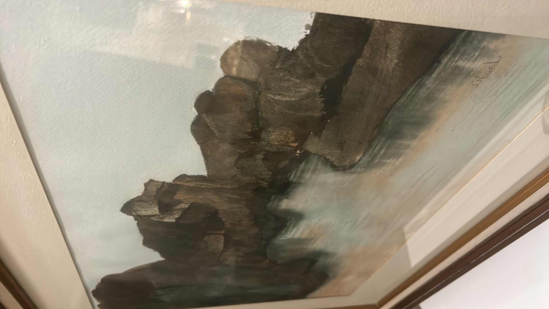 Photo 1 of FRAMED WATERCOLOR SIGNED ARTWORK 30 1/2” x 27”