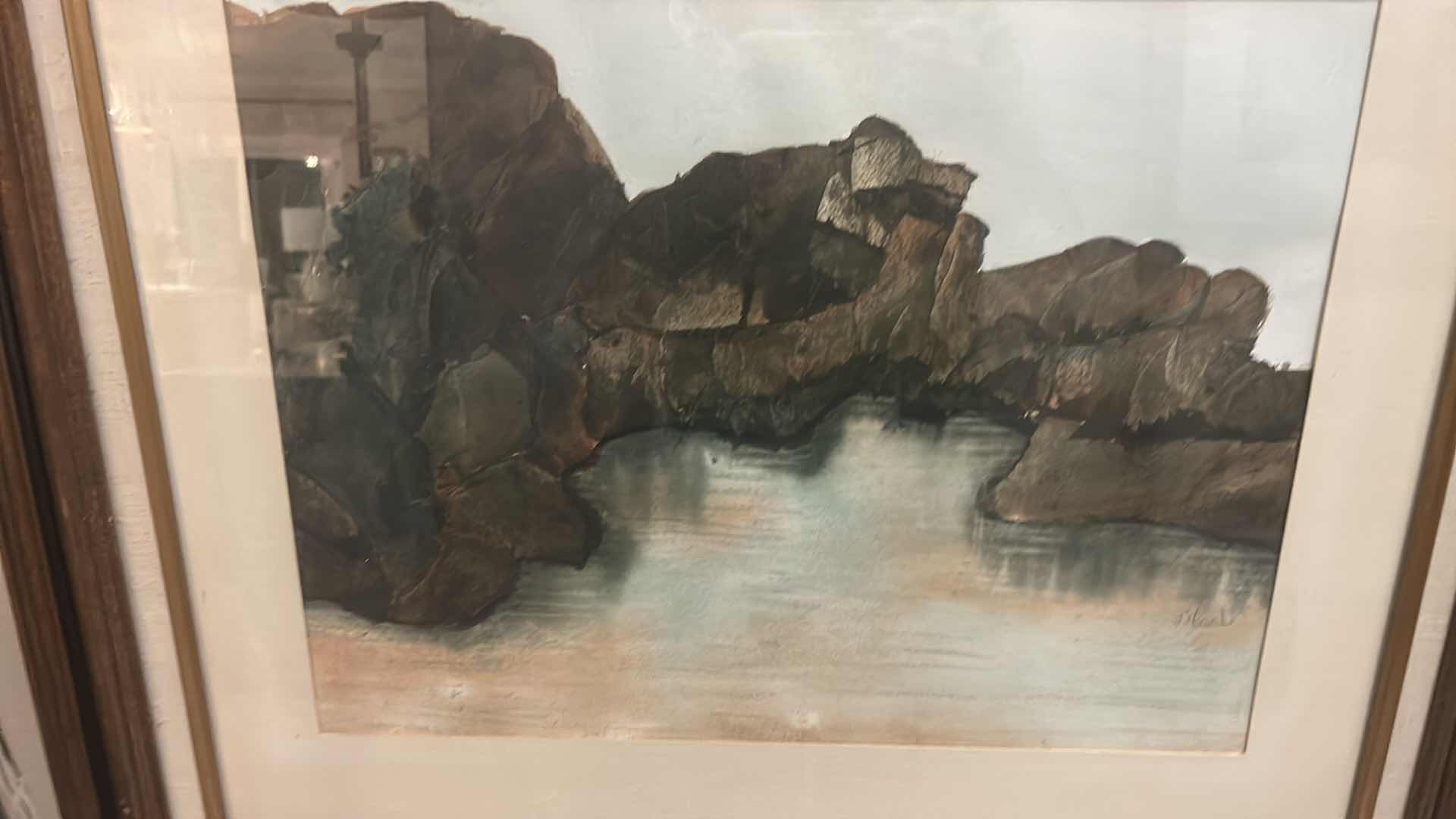 Photo 1 of FRAMED WATERCOLOR SIGNED ARTWORK 30 1/2” x 27”