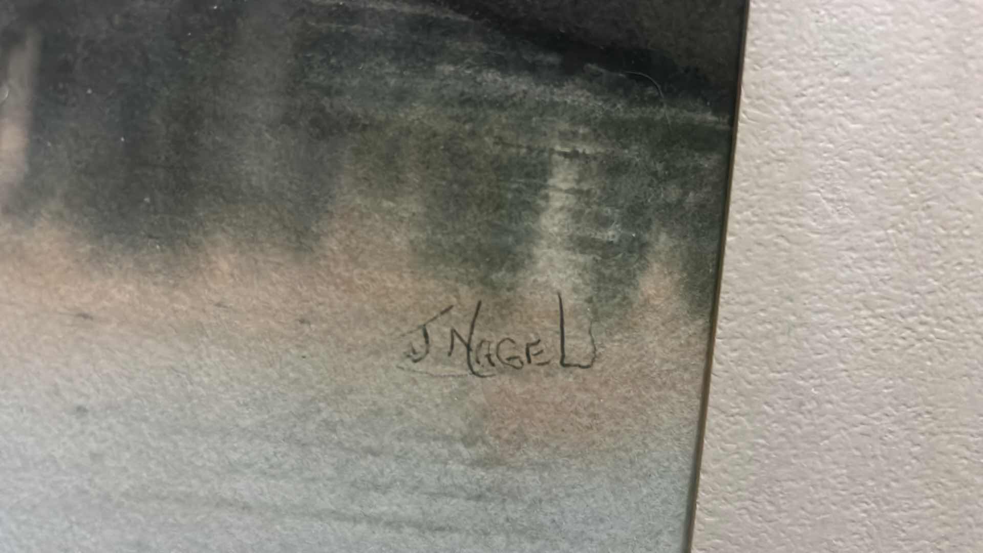 Photo 1 of FRAMED WATERCOLOR SIGNED ARTWORK 30 1/2” x 27”