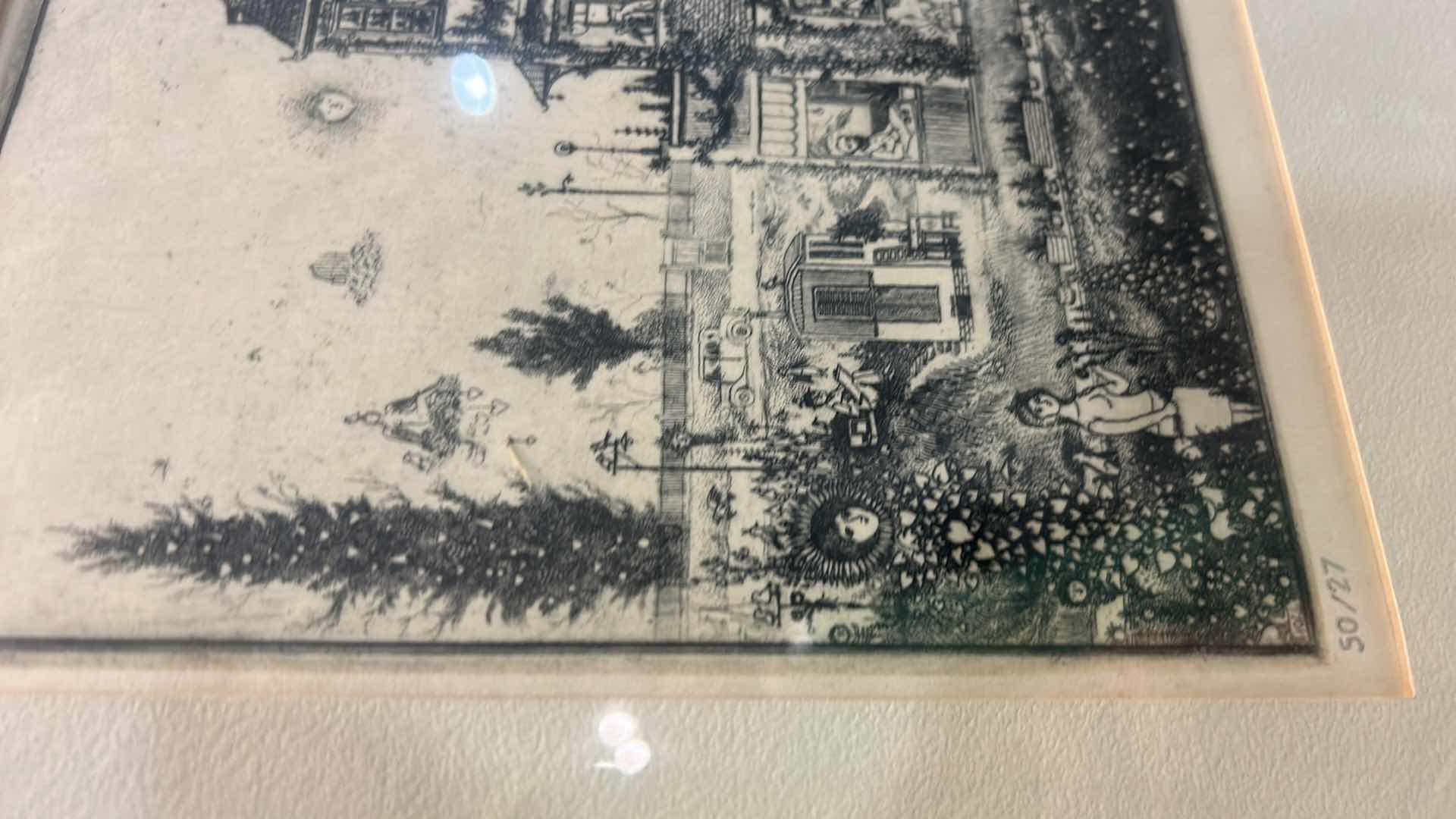 Photo 1 of FRAMED SIGNED NUMBERED ARTWORK 13 3/4” x 13 1/4”