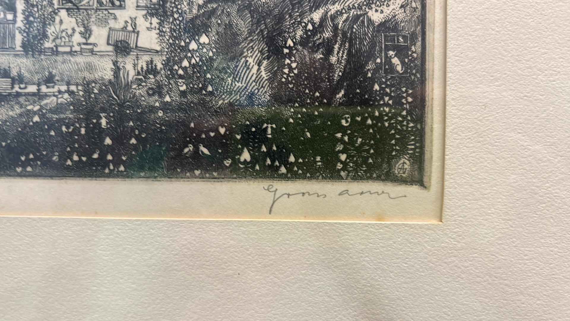 Photo 1 of FRAMED SIGNED NUMBERED ARTWORK 13 3/4” x 13 1/4”