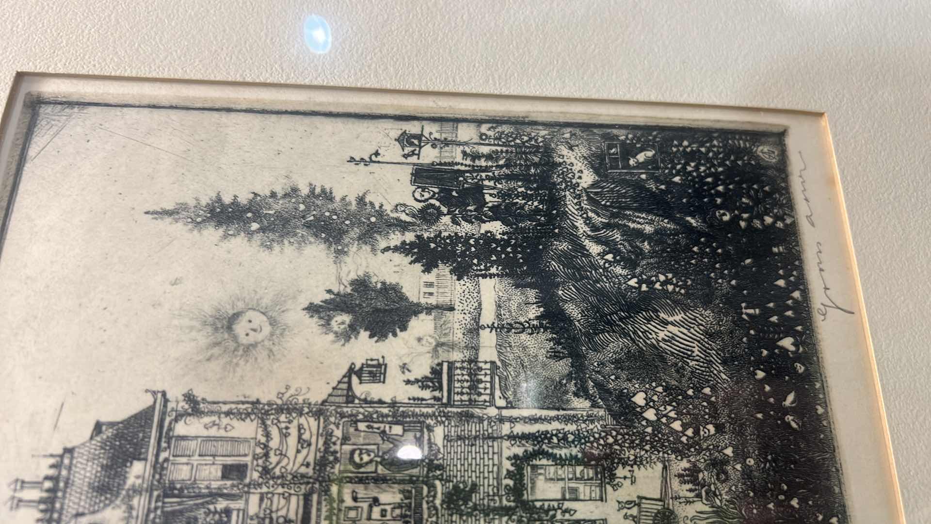 Photo 1 of FRAMED SIGNED NUMBERED ARTWORK 13 3/4” x 13 1/4”