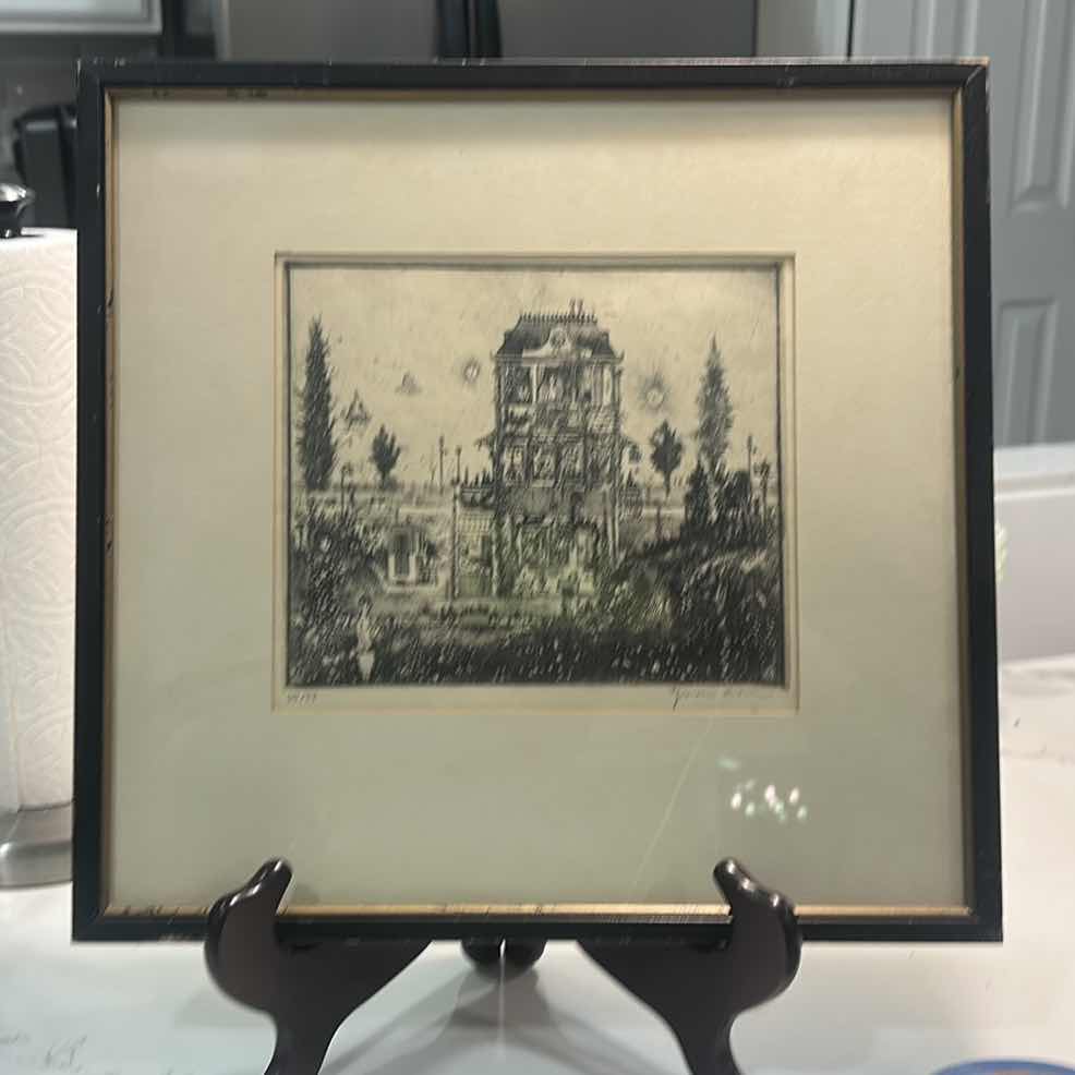 Photo 1 of FRAMED SIGNED NUMBERED ARTWORK 13 3/4” x 13 1/4”