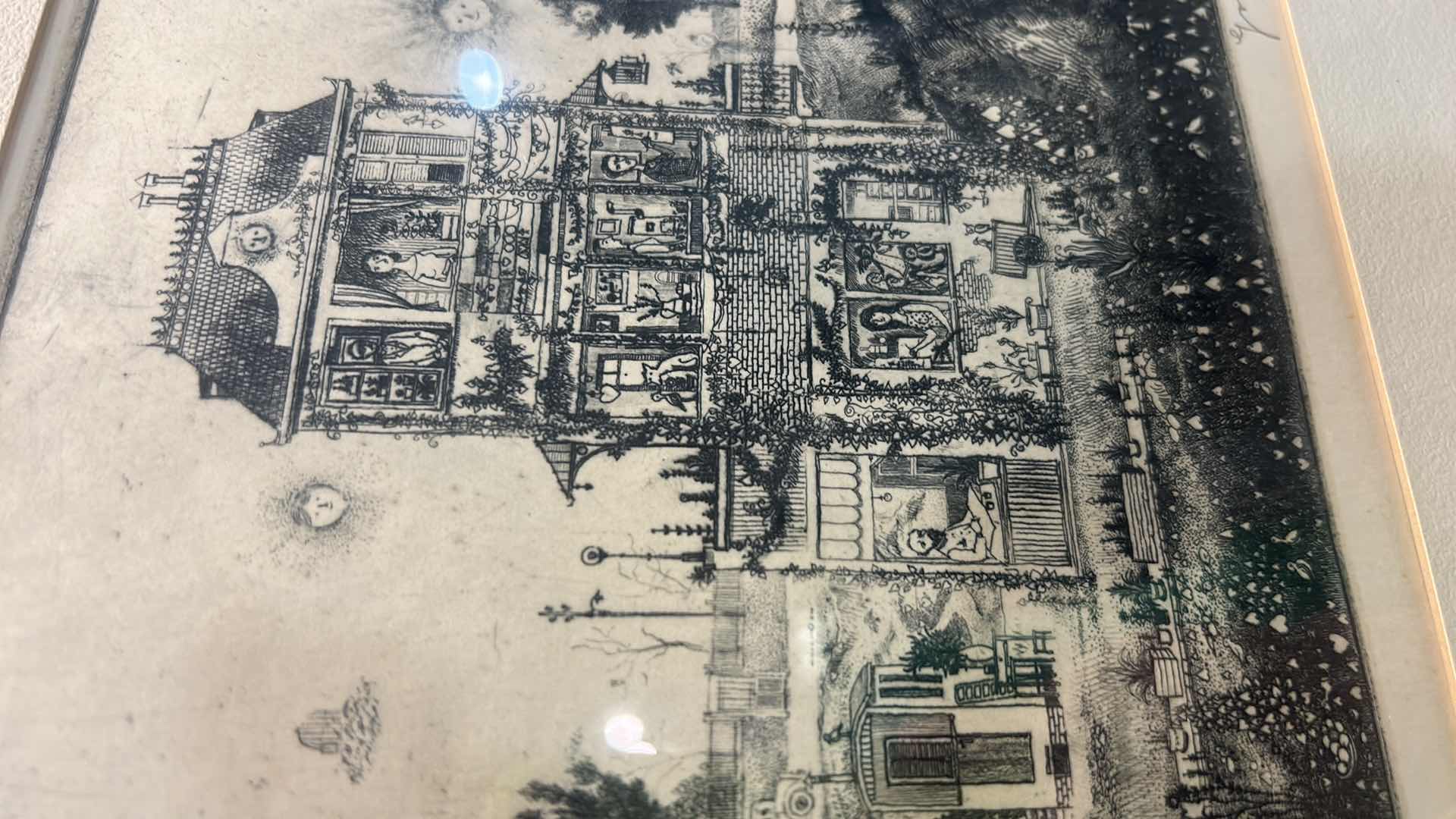 Photo 1 of FRAMED SIGNED NUMBERED ARTWORK 13 3/4” x 13 1/4”