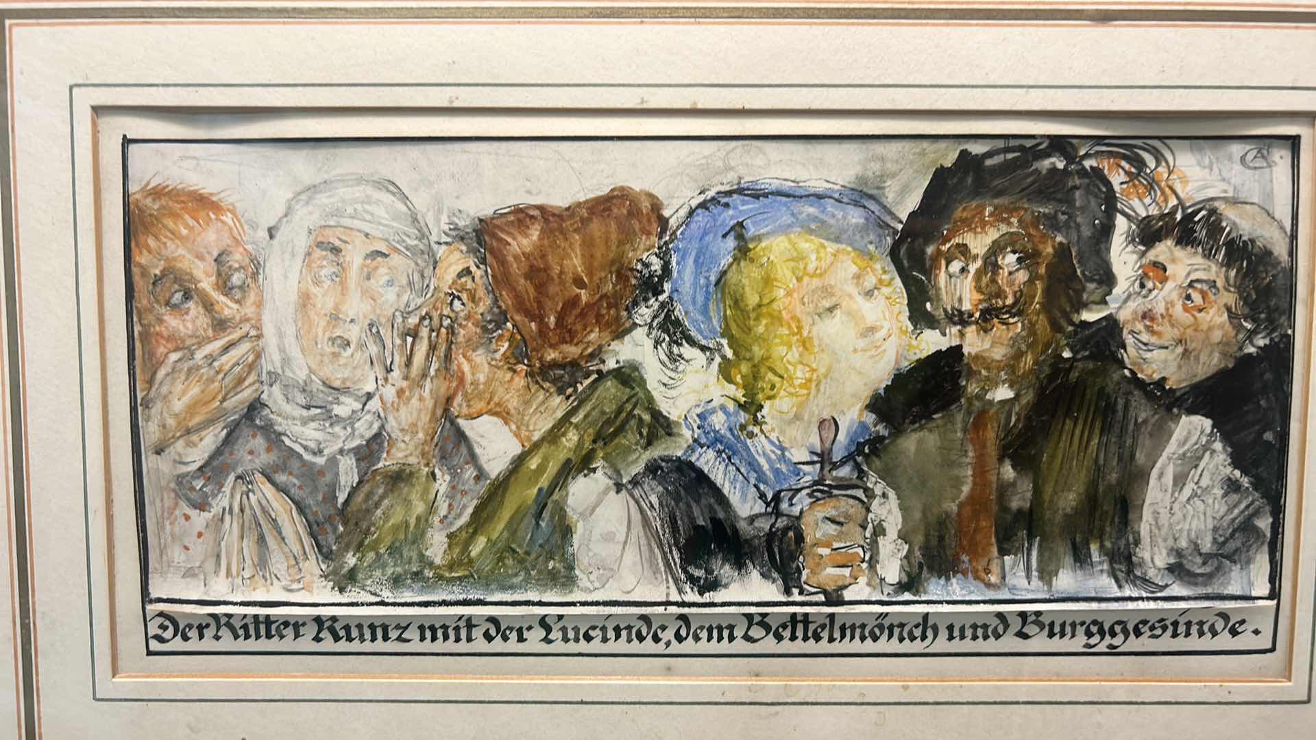 Photo 1 of ANTIQUE FRAMED ARTWORK 20 1/4” x 14”