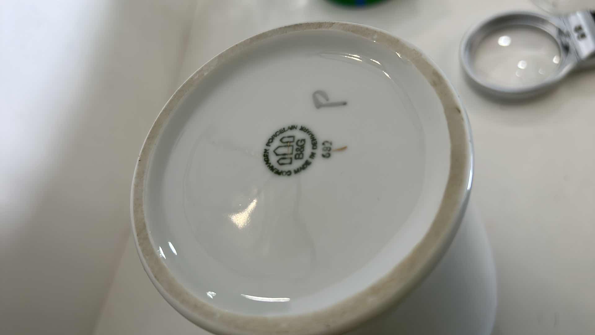 View 3 of NUMBERED B & G COPENHAGEN PORCELAIN SEAGULL VASE FROM DENMARK H8.5”