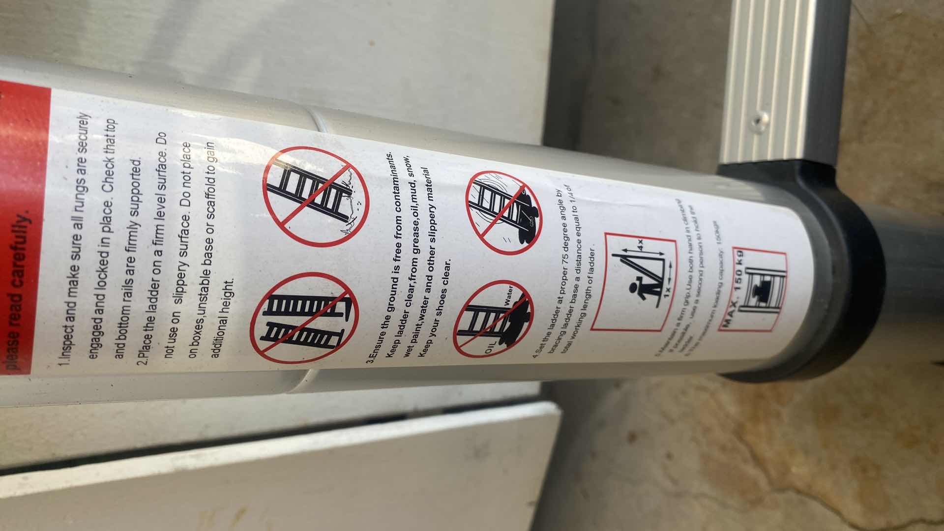 Photo 1 of 4’ EXPANDABLE LADDER WITH BAG