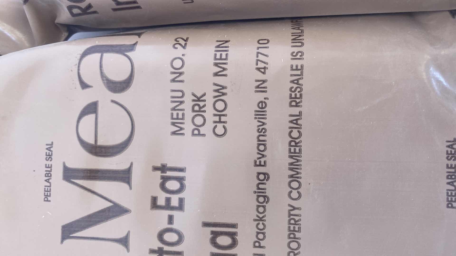 Photo 1 of 4 -  MEAL READY TO EAT INDIVIDUAL PACKAGES