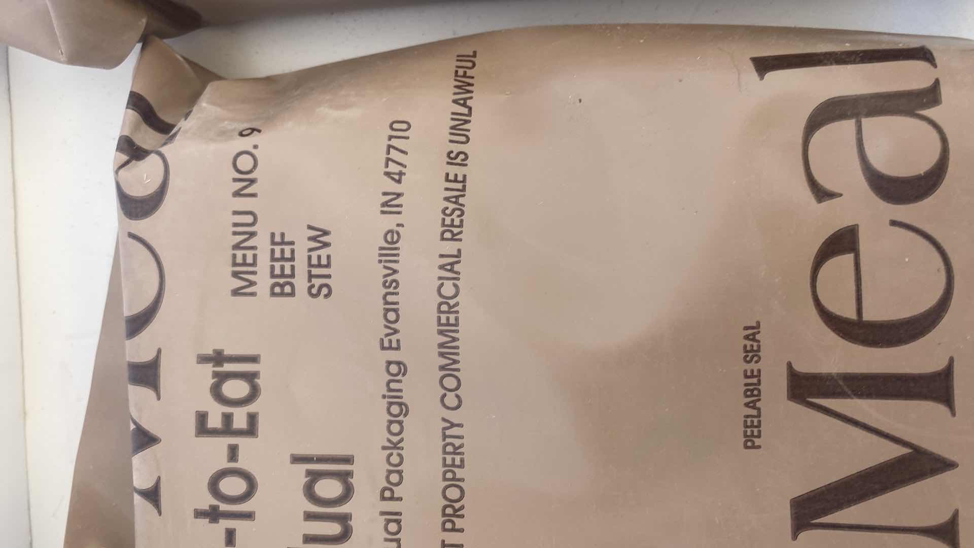 Photo 1 of 4 -  MEAL READY TO EAT INDIVIDUAL PACKAGES