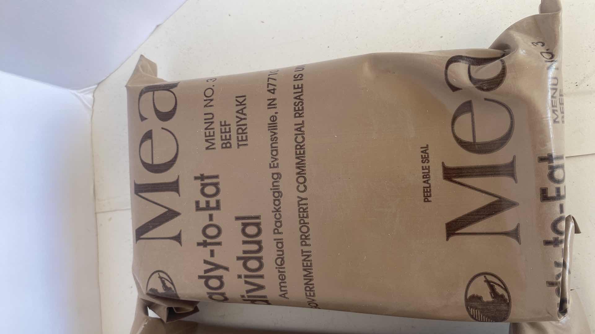 Photo 1 of 4 -  MEAL READY TO EAT INDIVIDUAL PACKAGES