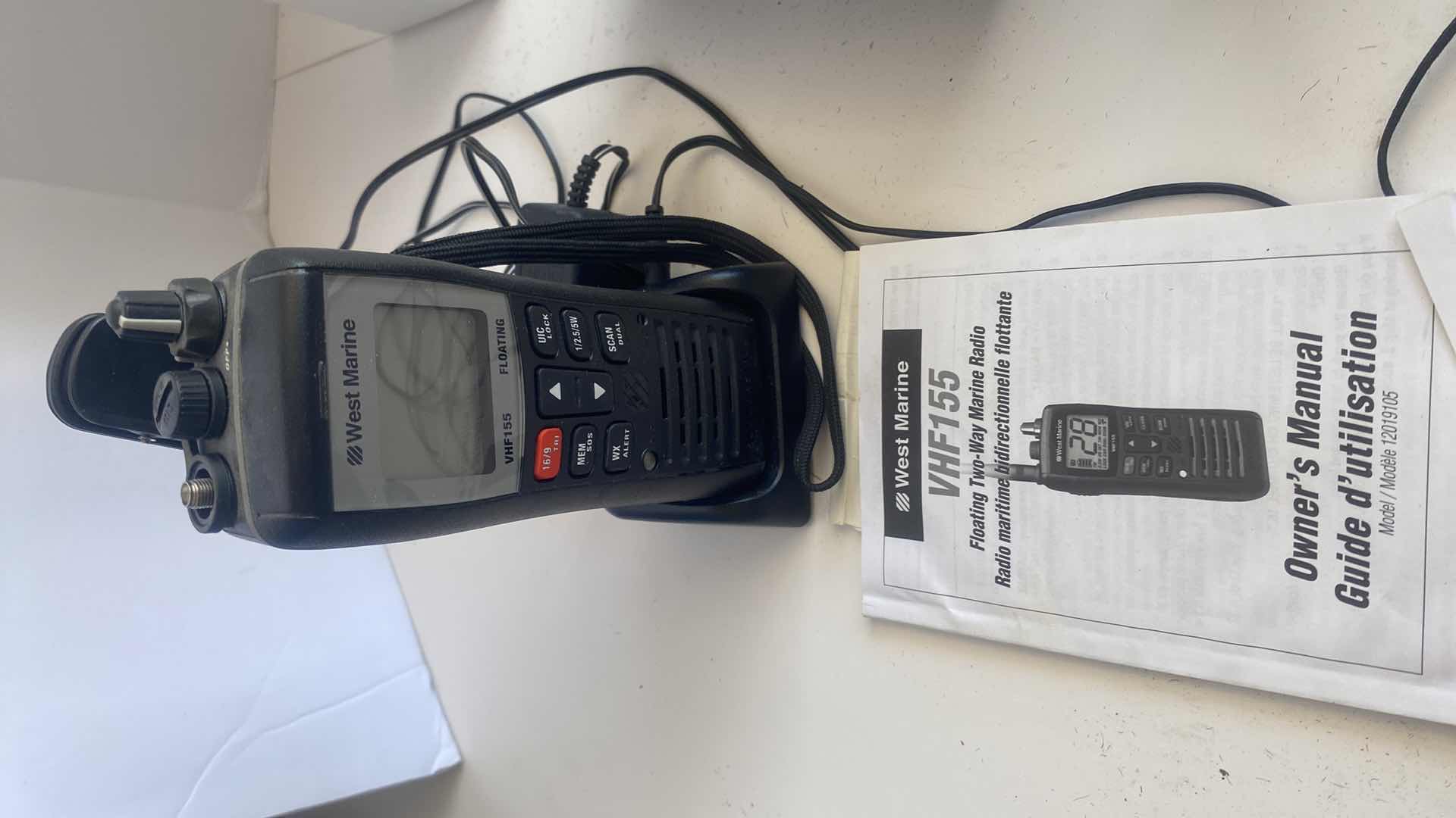 Photo 1 of BOATING SAFETY GEAR - WEST MARINE FLOATING WALKIE TALKIE, BUSHNELL BINOCULARS & GARMIN