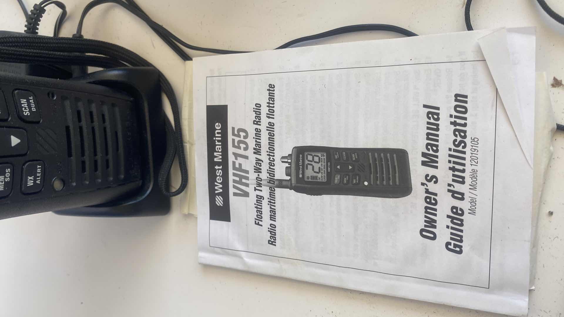 Photo 1 of BOATING SAFETY GEAR - WEST MARINE FLOATING WALKIE TALKIE, BUSHNELL BINOCULARS & GARMIN