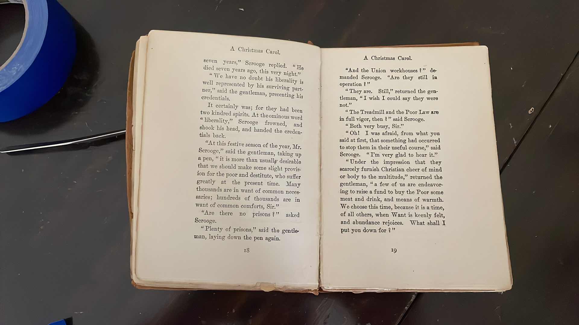 Photo 1 of ANTIQUE GIFTED 1915 “A CHRISTMAS CAROL” BOOK