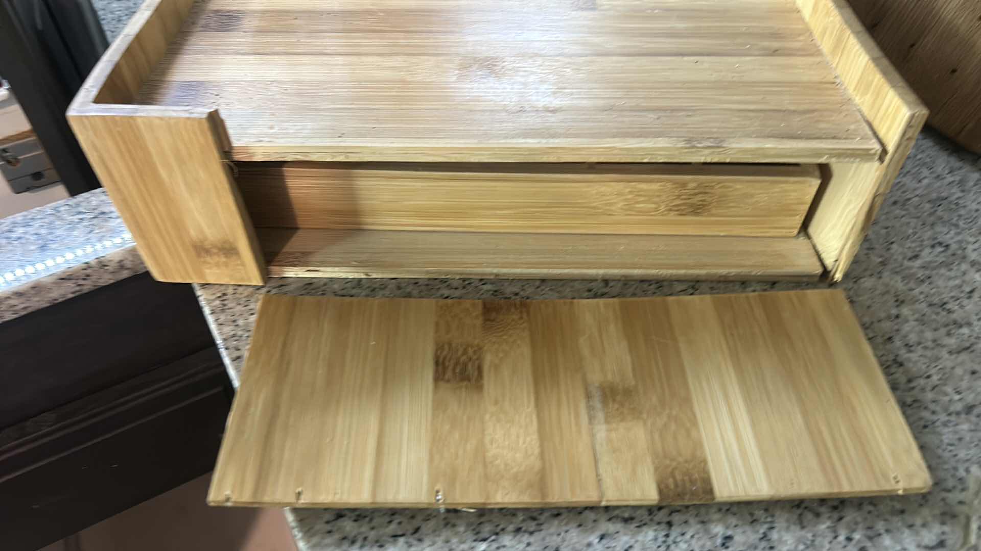 Photo 1 of KITCHENWARE WOOD CUTTING BOARDS AND COFFEE POD DRAWER