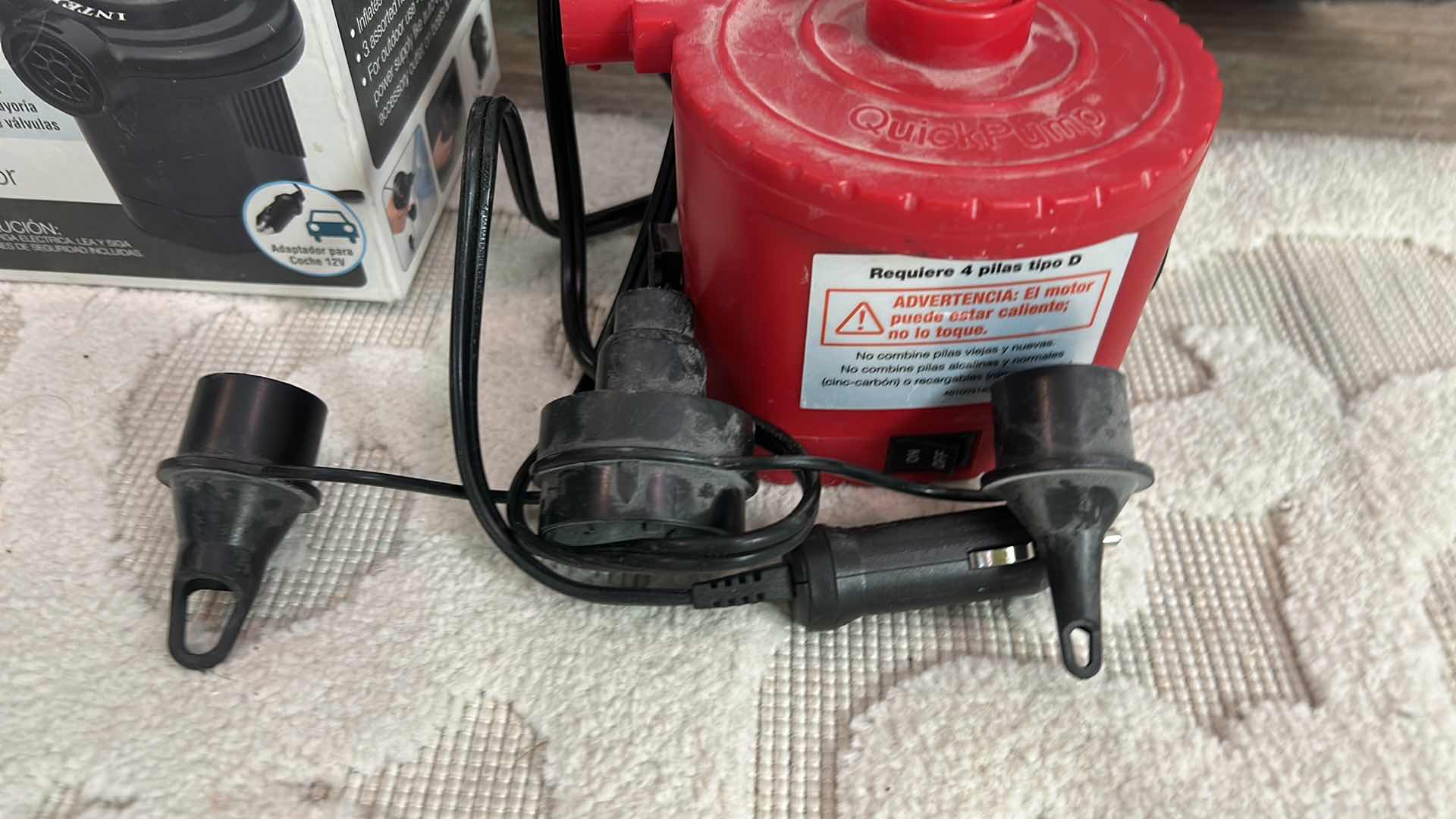 Photo 1 of KING KOIL BLOWUP MATTRESS AND TWO AIR PUMPS