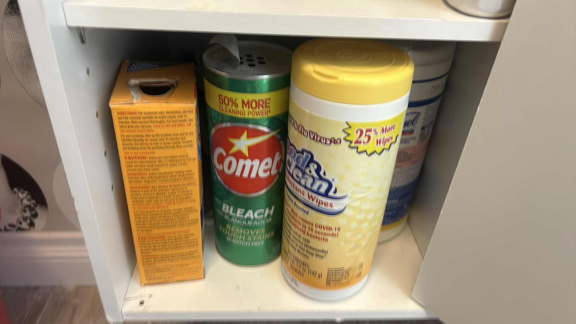 Photo 1 of CONTENTS OF CABINET- CLEANING SUPPLIES