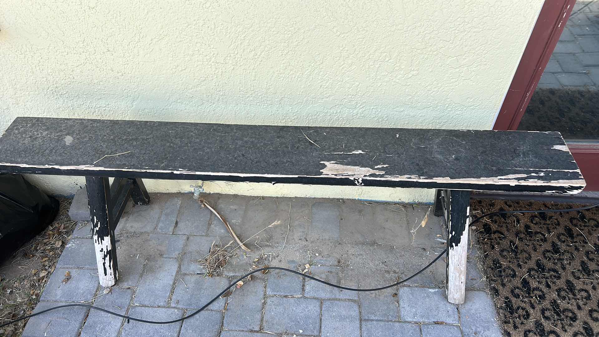 Photo 1 of LONG NARROW WOOD BENCH FURNITURE 71" X 9" X H. 22".