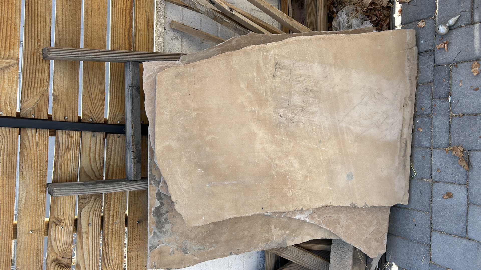 Photo 1 of BUILDING MATERIAL- LARGE STONES OVER 3’ AND WOOD